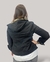 Imagen de Campera Gabardina Negro Bordada