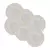 Conjunto 6 Pratos Fundos de Porcelana Maldivas Branco com Fio de Ouro 23cm x 3,5cm - Wolff
