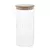 Porta Mantimento com Tampa em Bambu 950ml Vidro Borossilicato - Wolff
