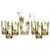 Conjunto Jarra com 6 Copos de Cristal Palm Tree Handpaint - Wolff