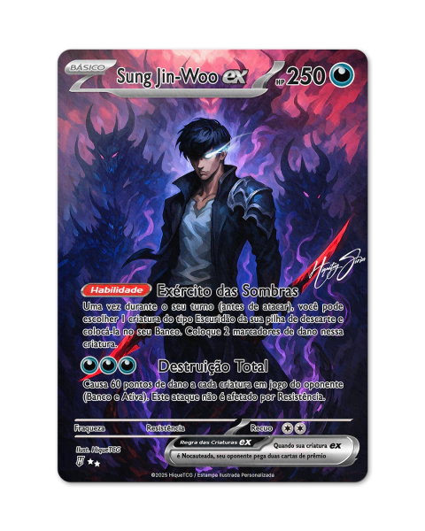 Sung Jin-Woo - Solo Leveling x Pokémon - HiqueTCG Series - comprar online