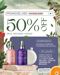 Promo Idraet 50% Jojoba Oil + Yerba Cleanser + Pad de limpieza