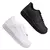 Kit 2 Tênis Casual Branco e Preto Premiun Original De Couro Puro