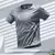 Verão esportes masculinos corrida camiseta bloco de cor esportes ao ar livre tr na internet