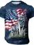 Camiseta vintage grande com estampa 3D masculina, Dragon Graphics, Moda de rua, - loja online