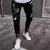 Calça jeans rasgada estilo jogador - loja online
