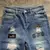 Calça jeans rasgada estilo jogador - MAVEN