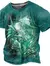 Imagem do Camiseta vintage grande com estampa 3D masculina, Dragon Graphics, Moda de rua,