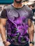Camiseta vintage grande com estampa 3D masculina, Dragon Graphics, Moda de rua, na internet