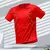 Verão esportes masculinos corrida camiseta bloco de cor esportes ao ar livre tr