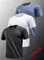 Conjunto de três peças camiseta simples estilo cor sólida camiseta masculina - MAVEN