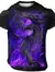 Camiseta vintage grande com estampa 3D masculina, Dragon Graphics, Moda de rua,