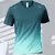 Camisetas masculinas esportivas fitness roupas esportivas de rápida gradiente m - comprar online