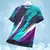 Camiseta masculina corrida esportes camiseta multi cor retalhos impresso camiset - MAVEN