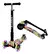 Monopatin Infantil Graffiti 3 Ruedas Marca Scooter Italy Plegable Flip Con Luces Reforzado Negro