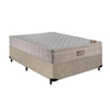 Cama Box Casal + Colchão de Molas Ensacadas Ortobom Airtech Bege 138cm - Suporta até 150 Kg Por Pessoa