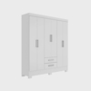 Guarda Roupa Casal 6 Portas 2 Gavetas Álamo