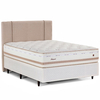 Cama Box Casal com Cabeceira Irland, Molas Maxspring, 72x138x188 cm