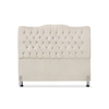 Cabeceira de Cama Box Casal 140 cm Dunas - Veludo Bege