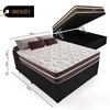 Cama Box Com bau Casal + Colchão De Molas - Superlastic 138cm