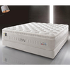 Cama Box Casal Branco + Colchão Molas Ensacadas Látex Visco Gel Kingston 138x188x68cm