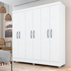 Guarda Roupa Casal Cancun Sem Gavetas 6 Pts Branco