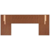 Cabeceira Ripada Led 250 Cm Casal Queen King 31440 Freijo