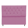 Cabeceira Cama Box Solteiro 90 Cm Geovana Suede Rosa