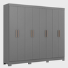 Guarda Roupa Casal 8 Portas 4 Gavetas com Pés Paris