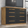 Comoda Monza 8 Gav Castanho/onix