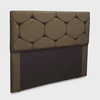 Cabeceira Estofada Helena Casal Queen Size 160 cm para Cama Box Suede Animale