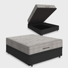 Cama Box Baú Casal + Colchão De Molas Ensacadas - AirTech SpringPocket 138x188x72cm Preto
