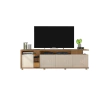 Bancada Para Tv Sala Columbus Caemmun - Buriti/ Off White