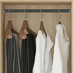 Cômoda 2 Portas 5 Gavetas com Cabideiro e Pés Chicago - comprar online
