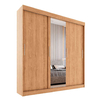Guarda-Roupa Casal com Espelho Paris 3 pt 2 gv Naturale