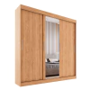 Guarda-Roupa Casal com Espelho Paris 3 pt 2 gv Naturale