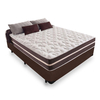 Cama Box Casal + Colchão De Molas - Classic Superlastic - 138x188x57cm Marrom