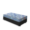 Cama Box Solteiro Preta + Colchão de Espuma D20- Supreme 78x188x37cm