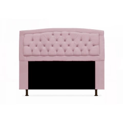 Cabeceira Geovana e Calçadeira Veneza Baú Solteiro 90cm Suede Rosa Bebe - - Marivar loja online