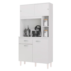 Armário para Cozinha Kit Duda 90 cm Branco