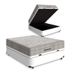 Cama Box Com Baú Casal Branco + Colchão De Molas Ensacadas - AirTech SpringPocket - 138x188x67cm