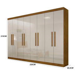 Guarda Roupa Casal Hera 8 Portas E 4 Gavetas - comprar online