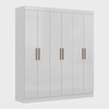Guarda Roupa Casal 6 Portas 2 Gavetas Paris Siena Móveis Branco