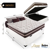 Cama Box Com Baú Casal + Colchão De Molas - Anjos - Classic Superlastic 138x188x64cm Branco
