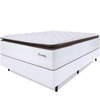 Cama Box Casal Colchão Molas Ensacadas com Pillow Top Extra Conforto 138x188x72cm - Premium Sleep