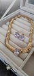Conjunto Vanessa Cristal Banhado Choker na internet