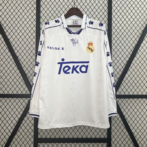 Real Madrid home Retrô manga longa 94-96 - comprar online