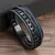 Pulseira Masculina Olho de Tigre em Couro – Moda Clássica com Contas Naturais - O Lopes 96