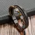 Pulseira Masculina Olho de Tigre em Couro – Moda Clássica com Contas Naturais na internet