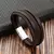 Pulseira Masculina Olho de Tigre em Couro – Moda Clássica com Contas Naturais - O Lopes 96